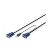 Cavo kvm digitus usb 1.8m nero [ds-19231]