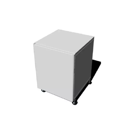 Mobiletto brother in metallo con ruote per stampante bianco [b9400]