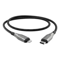 Cavo usb cygnett armoured lightning tipo c 1m nero [cy4667pcccl]