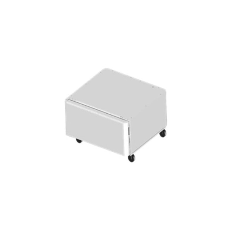 Mobiletto canon piedistallo con ruote per stampante max 150kg bianco