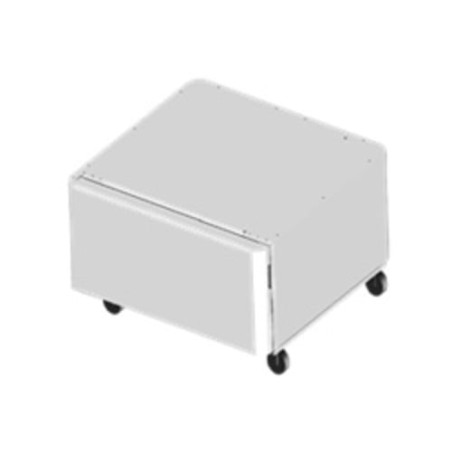 Mobiletto canon piedistallo con ruote per stampante max 150kg bianco