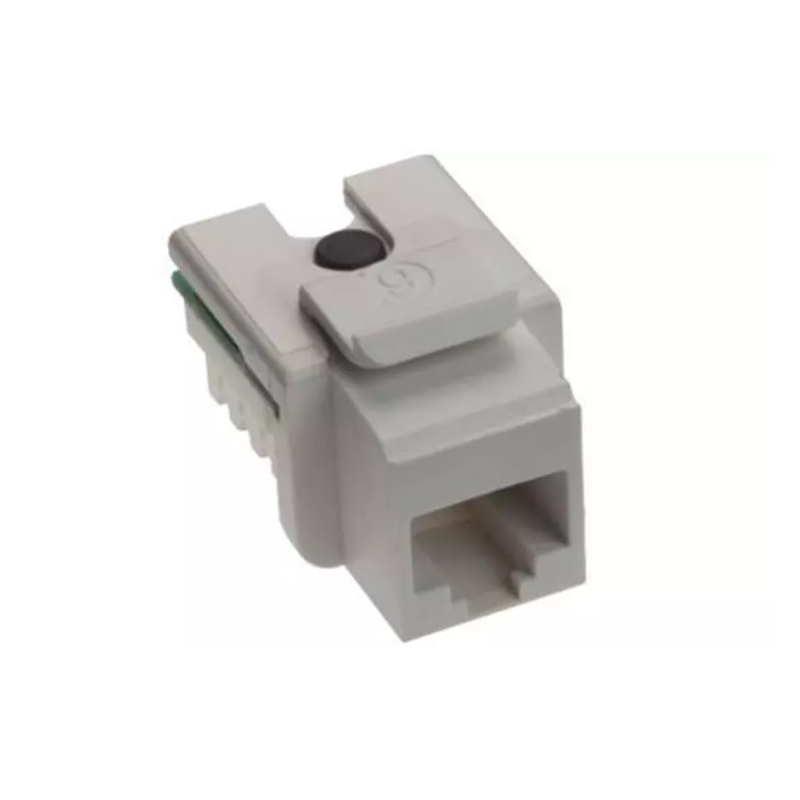 Frutto leviton rj45 cat.6 plus jack a scatto non schermato lsa/idc
