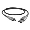 Cavo usb armoured tipo a/c 1m nero [cy4681pcusa]