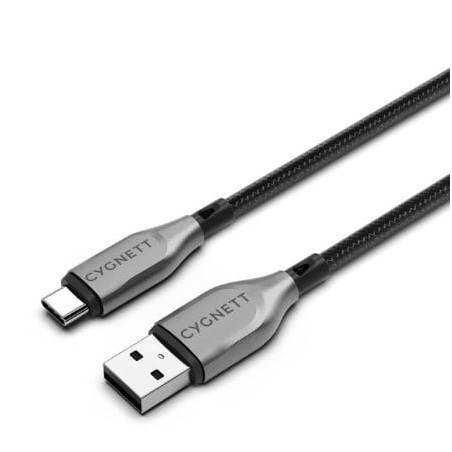 Cavo usb cygnett armoured tipo a/c 2m nero [cy4683pcusa]