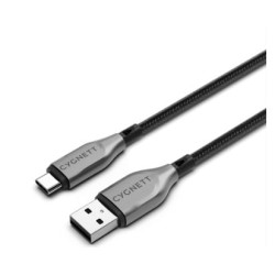 Cavo usb cygnett armoured tipo a/c 0.5m nero [cy4680pcusa]