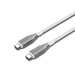 Cavo cygnett armoured usb-c a usb-c 1m bianco [cy4675pctyc]