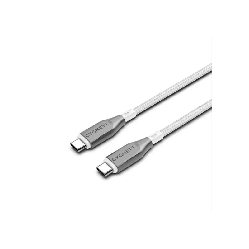 Cavo cygnett armoured usb-c a usb-c 1m bianco [cy4675pctyc]