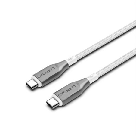 Cavo cygnett armoured usb-c a usb-c 1m bianco [cy4675pctyc]