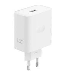 Caricatore da rete realme supervooc 67w usb-a senza cavo bianco