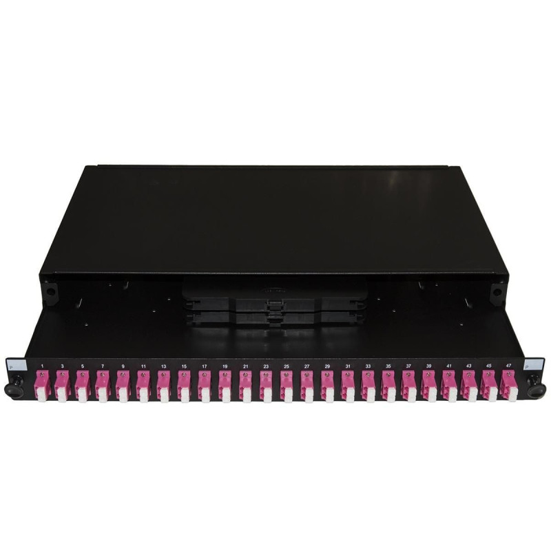 Pannello patch in fibra ottica link lk24lc4 19'' con 24 adatattori