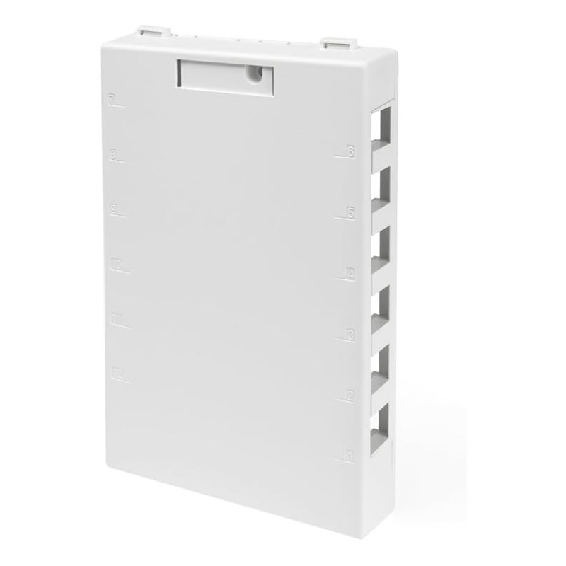 Scatola di montaggio superficiale leviton quickport 41089-12w