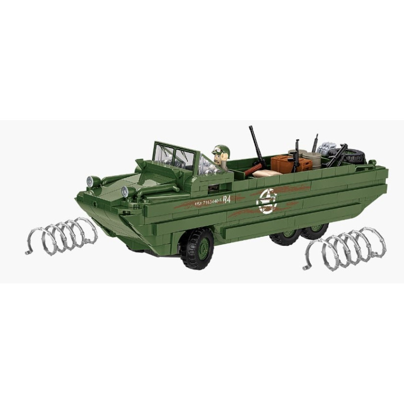 Set costruzioni cobi klocki dukw amphibia modellino 508pz 1/35 multicolore