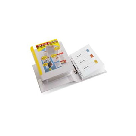 Raccoglitore ad anelli sei rota stelvio ti 25 a4 2d bianco 22x30cm