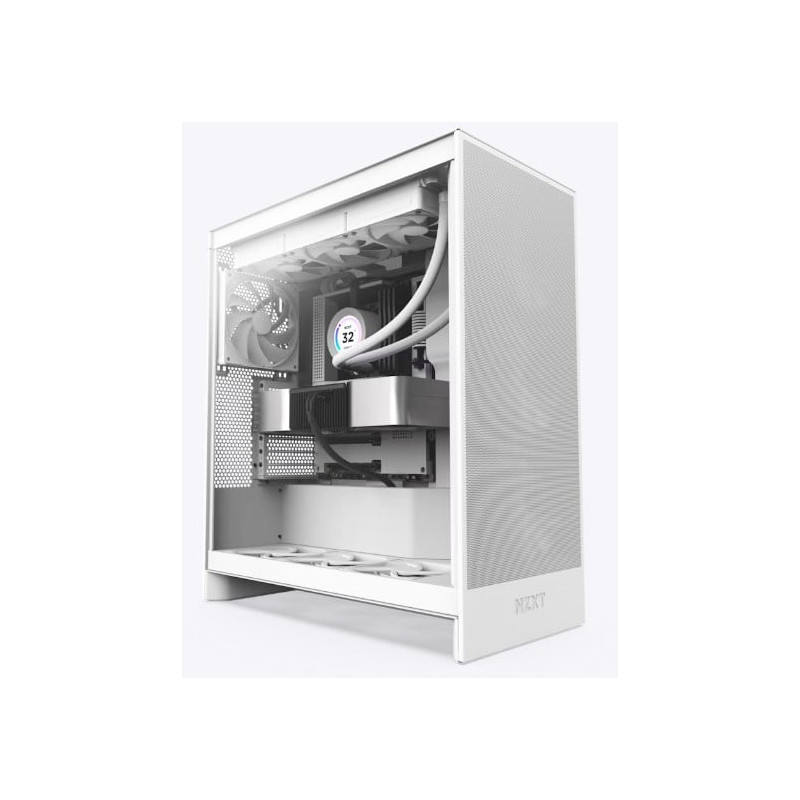 Case nzxt h7 flow 2024 mid-tower atx airflow vetro temperato