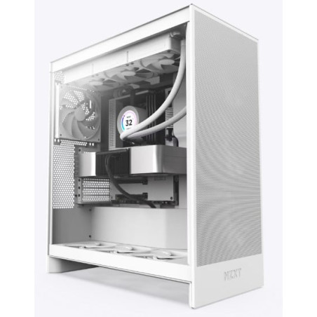 Case nzxt h7 flow 2024 mid-tower atx airflow vetro temperato