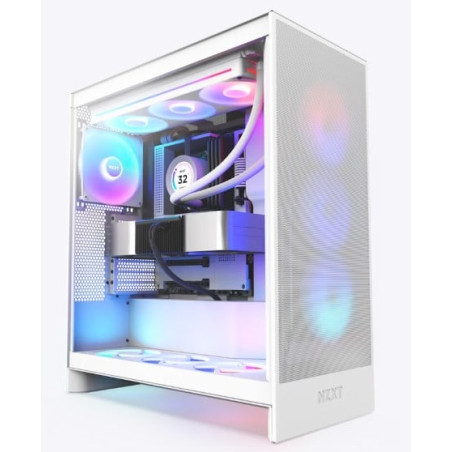 Case nzxt h7 flow rgb 2024 mid-tower atx airflow vetro temperato