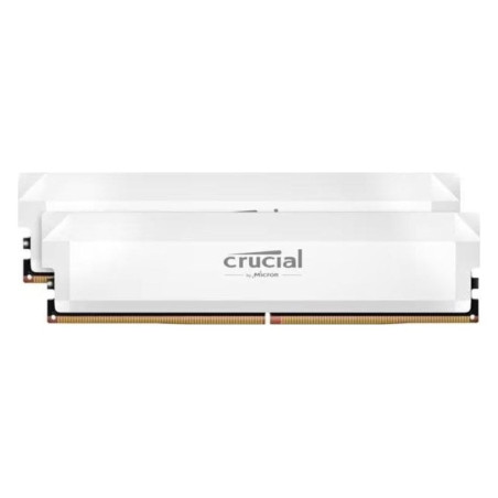 Ram ddr5 2x16gb crucial pro overclocking 6000mhz cl36 bianco [cp2k16g60c36u5w]