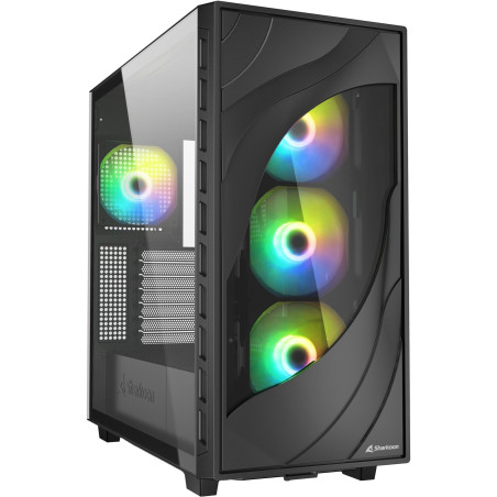 Case sharkoon rebel c80g rgb midi-tower atx nero [4044951041152]