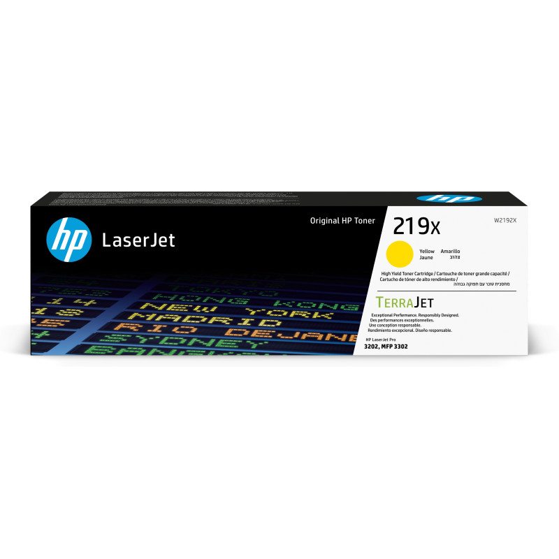 Toner hp 219x laserjet originale 2500 pagine giallo [w2192x]