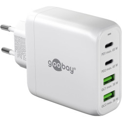 Caricatore goobay 64818 multiporta usb c 68w bianco [64818]