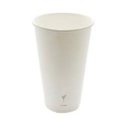 Bicchieri monouso brenta in carta 350ml 50pz bianco [570705]