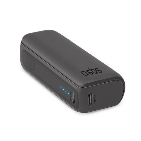 Batteria portatile sbs powerbank ttbb5000minik 10w 5000mah nero