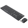 Tastiera logitech mk295 silent + mouse senza fili ottico 1000dpi