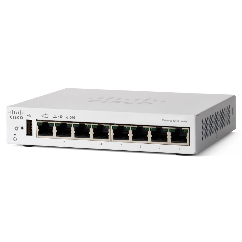 Switch cisco catalyst c1200-8t-d gestito l2/l3 8 porte gigabit