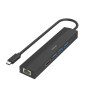 Hub usb 3.0 hama 6porte usb 3.0 usb-c ultra hd nero [00200144]