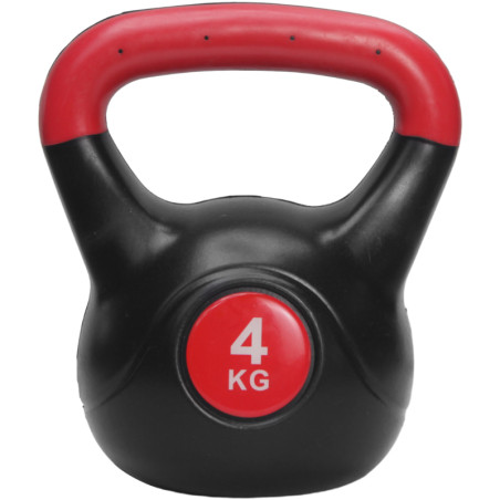 Kettlebell fitpaddy 4kg rosso/nero [kb1x4]