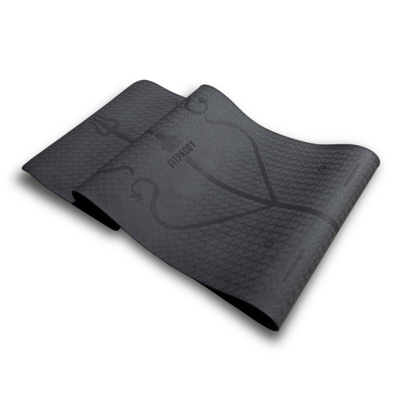 Tappetini yoga fitpaddy 6mm nero [mat01bl]