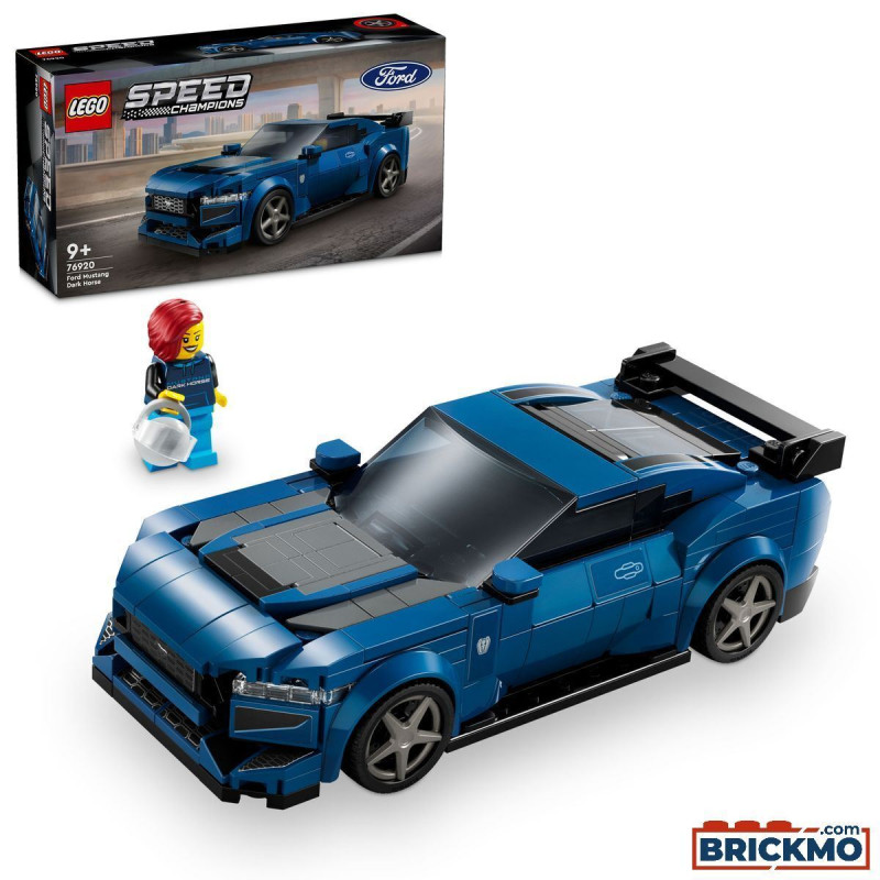 Giocattolo lego speed champions ford mustang dark horse auto sportiva