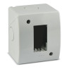 Contenitore autoportante ave ip40 s44 per minicanali 1 modulo bianco