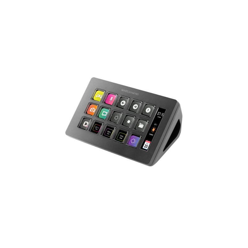 Pannello di controllo slim lcd mars gaming msd-one 15teclas windows