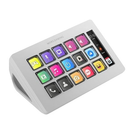 Pannello di controllo slim lcd mars gaming msd-one 15teclas windows