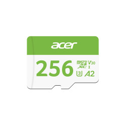 Scheda memoria 256gb acer msc300 classe 10 bianco/verde [bl.9bwwa.323]