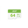 64gb scheda microsd acer msc300 uhs-i class 10 verde/bianco