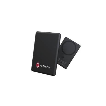 Batteria portatile techmade milano powerbank/5000mah/wireless/magnetico/slim/7.9mm/nero