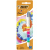 Penna a sfera bic tie & dye 4 colori multicolore 1pz [503806]