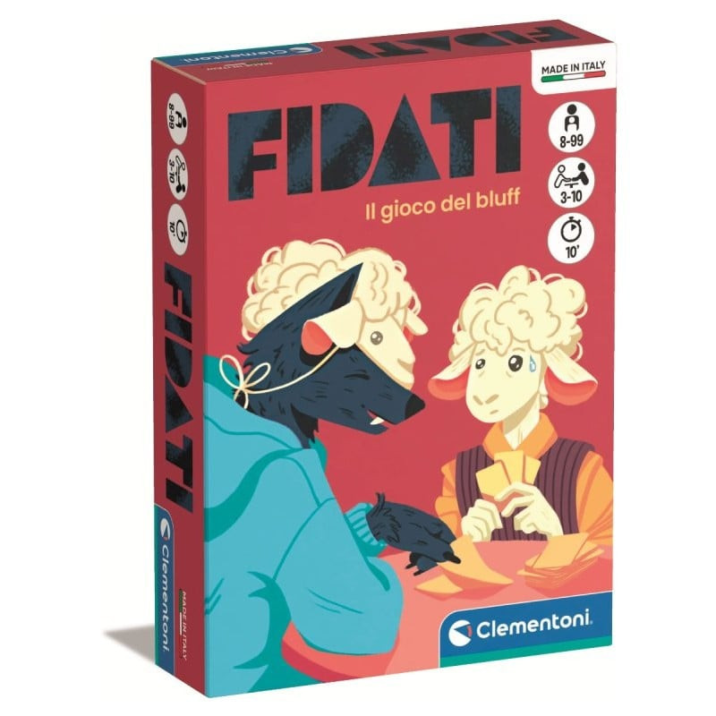 Gioco da tavolo clementoni fidati 3-10 giocatori multicolore