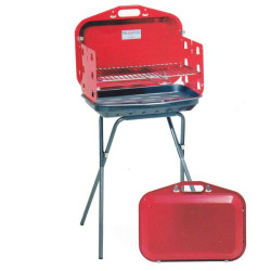 Barbecue a carbone filcasalinghi valigetta con graticola 48x36x77cm