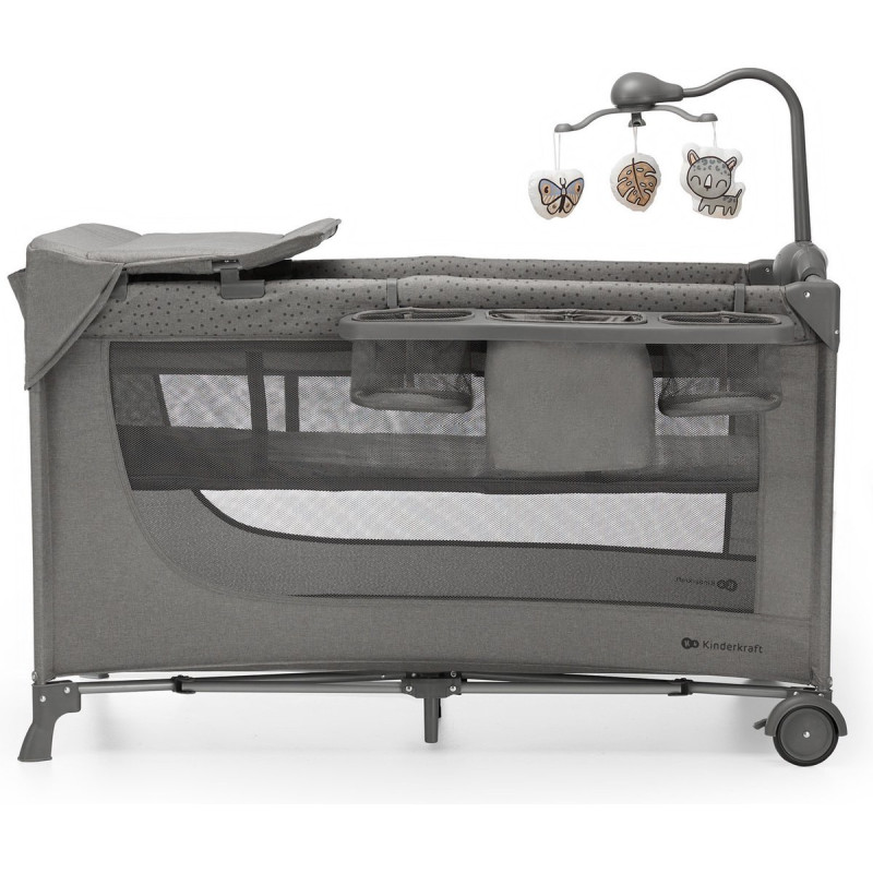 Lettino da viaggio kinderkraft joy 2 3in1 76.5x73x129cm carico15kg