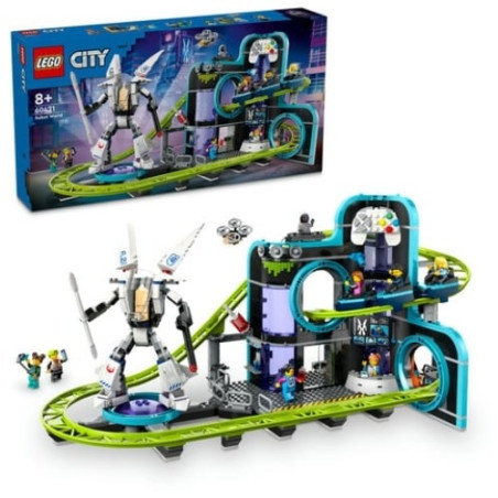 Lego city 60421 montagne russe di robot world 986pz