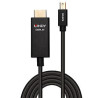 Cavo adattatore lindy mini displayport a hdmi m/m 1m nero [lindy40921]