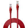 Cavo di rete lindy cat.6 s/ftp rj-45 a rj-45 m/m 0.5m rosso