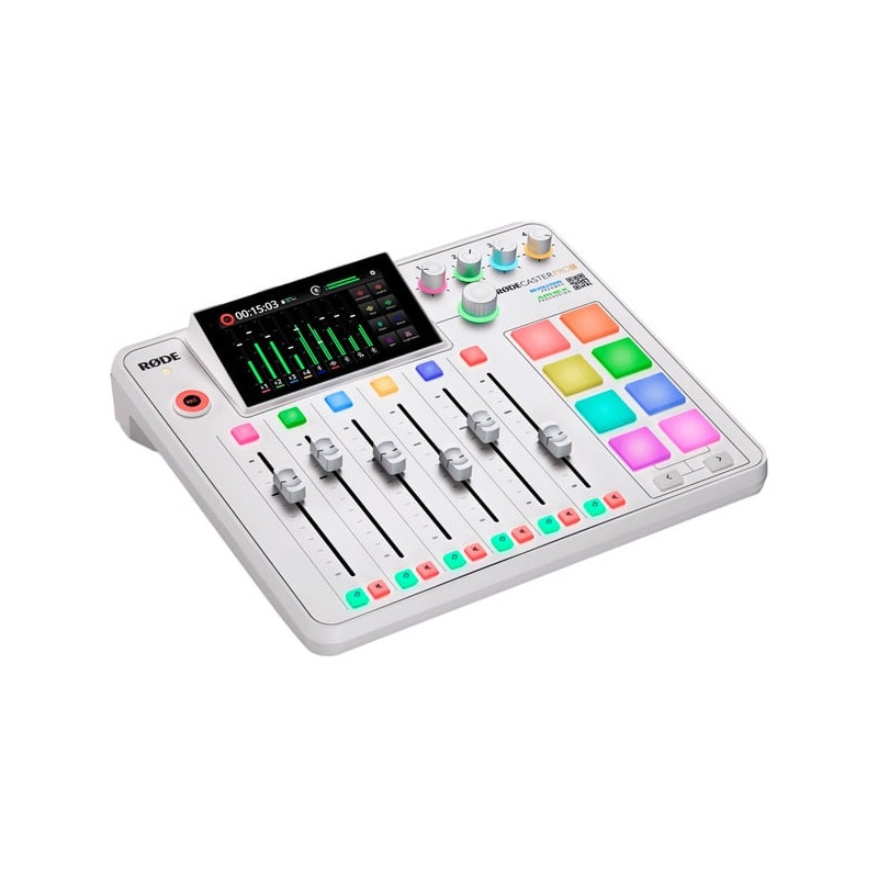 Mixer audio rode rodecaster pro ii rcpiiw 4 canali bianco [rcpiiw]