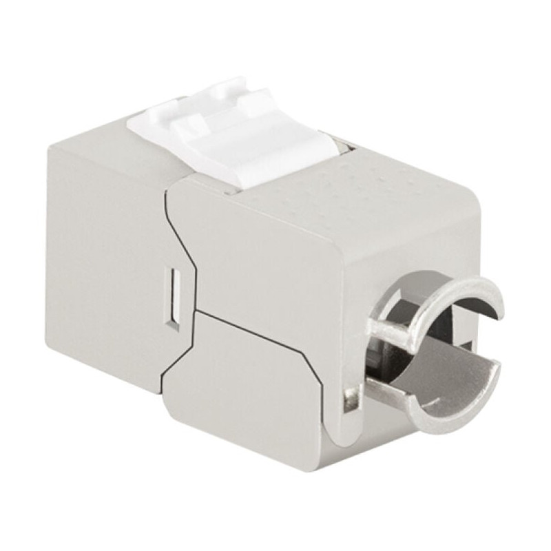 Frutto logilink keystone nk4067 schermato rj45 cat.8.1 bianco
