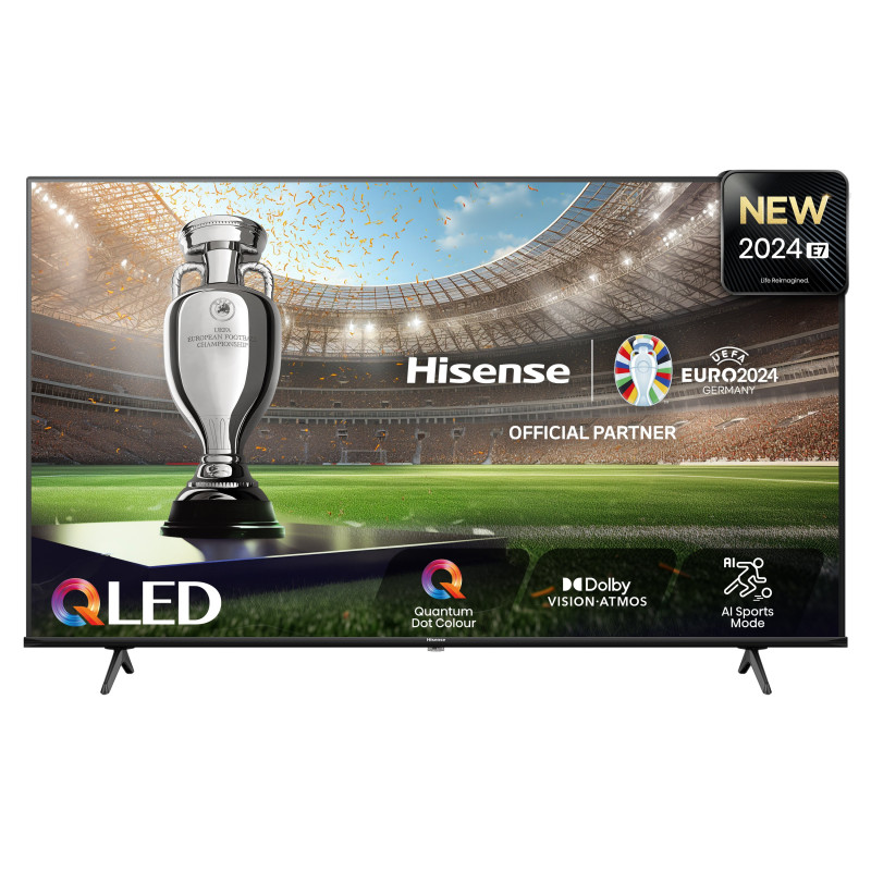 Tv qled hisense 50'' 50e7nq 4k uhd 3840x2160p smart tv classe