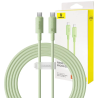 Cavo usb baseus habitat usb-c/c 100w 2m verde [p10360202631-01]