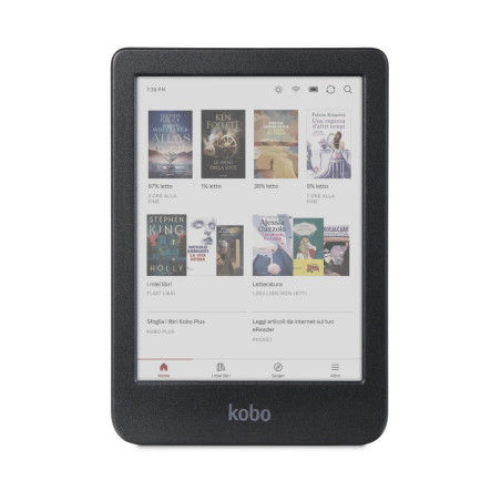 Lettore e-book kobo clara colour 6" 16gb nero [n367-ku-bk-k-ck]